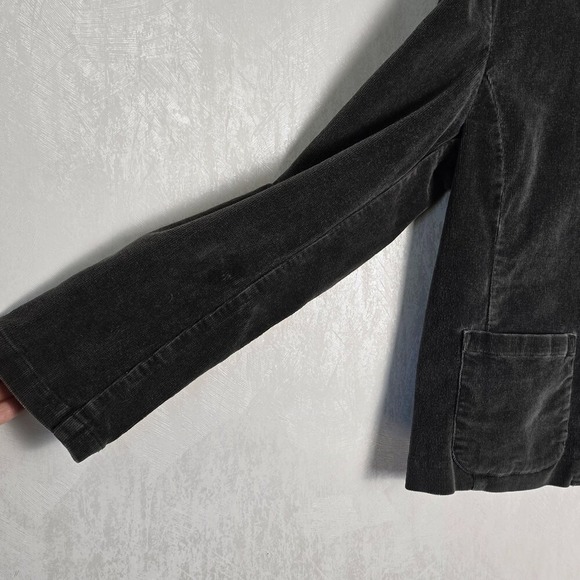 Vintage Bushwacker Womens M Jacket Blazer Gray Corduroy Button Closure Bohemian - Picture 4 of 9